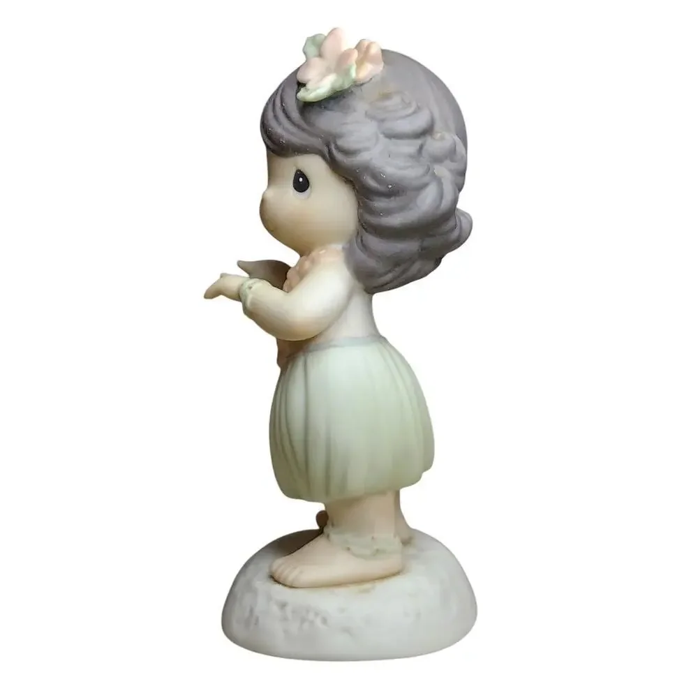 Precious Moments Vintage (1995) "Happy Hula Days" Hawaiian Hula Dancer Figurine - Picture 2 of 5